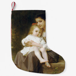 The Elder Sister (door William Bouguereau) Kleine Kerstsok