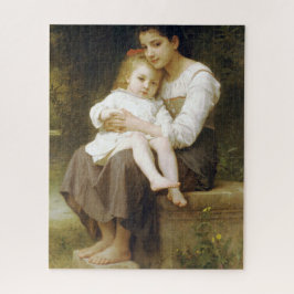The Elder Sister (door William Bouguereau) Legpuzzel