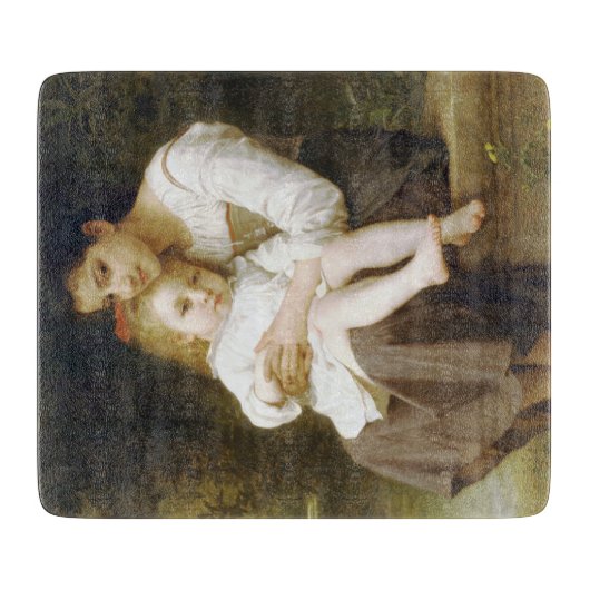 The Elder Sister (door William Bouguereau) Snijplank (Voorkant)