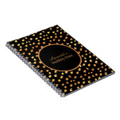 The Elegant Black and Gold Wedding Plans Journal Notitieboek (Rechterzijde)