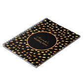 The Elegant Black and Gold Wedding Plans Journal Notitieboek (Linkerzijde)