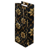 The Elegant Christmas - Flower Wijn Cadeautas (Voorkant Gekanteld)