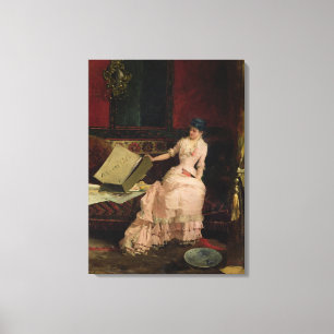 The Elegant Connoisseur, 1883 (olie op doek) Canvas Afdruk