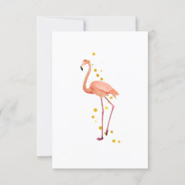 The elegant flamingo kaart