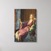 The Elegant Minx (by John Collier) Canvas Afdruk (Voorkant)