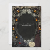 The Elegant Witch Classy Birthday Halloween Party Kaart (Achterkant)