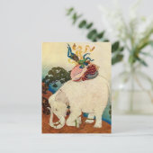 "The Elephant Pearl" van Edmund Dulac Briefkaart (Staand voorkant)