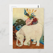 "The Elephant Pearl" van Edmund Dulac Briefkaart (Voorkant / Achterkant)