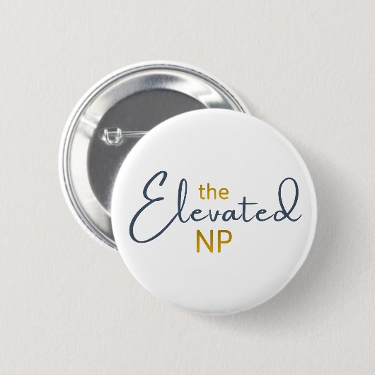 The Elevated NP Logo Ronde Button 5,7 Cm (Voorkant /achterkant)