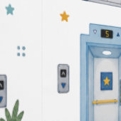 The Elevator Collection - Jongens Editie 9 Liften Behang (Zoom)