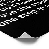 The Elevator To Success Is Out Of Order - Funny Mo Poster (Hoek)