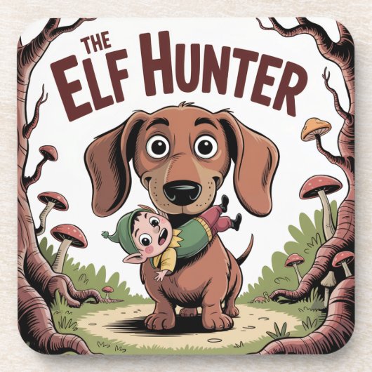 THE ELF HUNTER BIER ONDERZETTER (Voorkant)