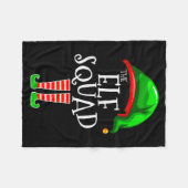 The Elf Squad Family Matching Group Christmas  Fleece Deken (Voorkant (Horizontaal))