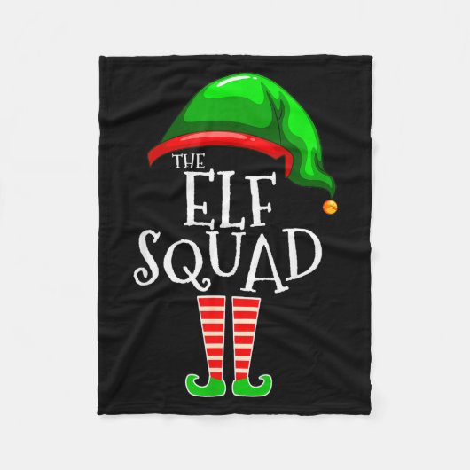 The Elf Squad Family Matching Group Christmas  Fleece Deken (Voorkant)