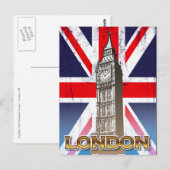 The Elizabeth Tower (Big Ben) - Londen, Verenigd K Briefkaart (Voorkant / Achterkant)