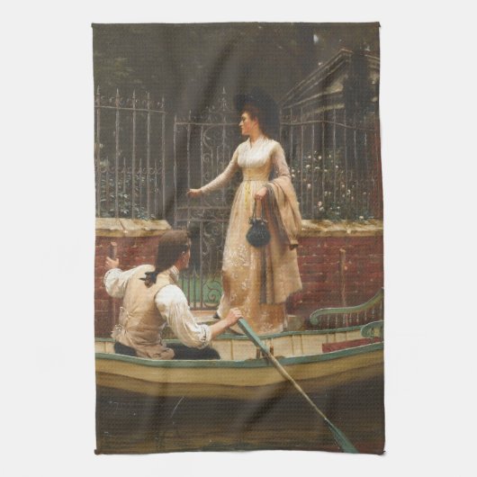 The Elopement (Romantic Date) (door E.B. Leighton) Theedoek (Verticaal)