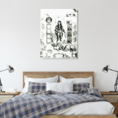 The Emblem of England, oktober 1690 Canvas Afdruk (Insitu (Slaapkamer))