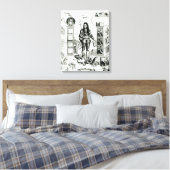 The Emblem of England, oktober 1690 Canvas Afdruk (Insitu (Slaapkamer))
