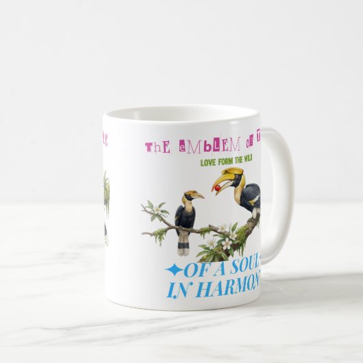 The emblem of true love from the wild  koffiemok (Voorkant rechts)