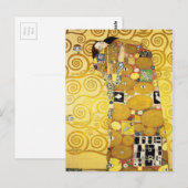 The Embrace (Fulfillment) van Gustav Klimt (1905) Briefkaart (Voorkant / Achterkant)