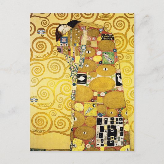 The Embrace (Fulfillment) van Gustav Klimt (1905) Briefkaart (Voorkant)