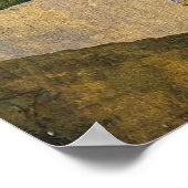 The Embrace (Fulfillment) van Gustav Klimt (1905) Poster (Hoek)