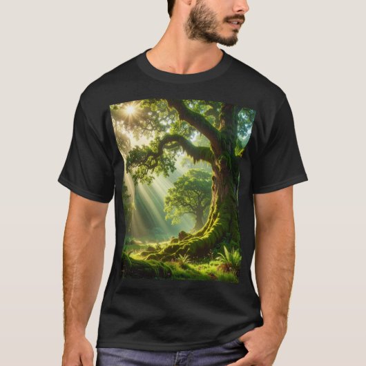 The Emerald Grove: Ancient Light T-shirt (Voorkant)