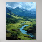 The Emerald Vein: A Sun-Drenched Passage Poster (Voorkant)