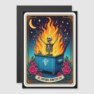 "The Emotional Dumpster Fire" Tarot Kaart magneet