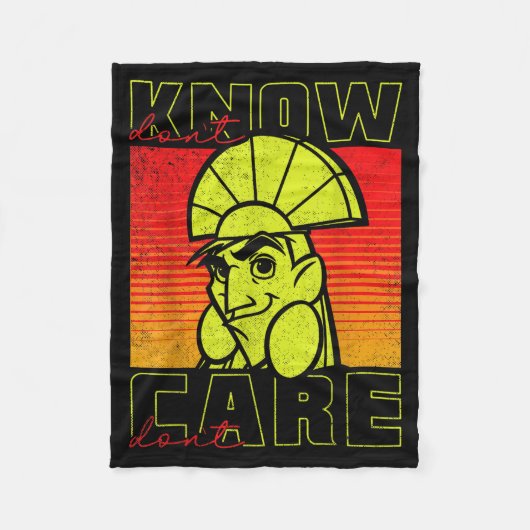 The Emperor's New Groove Kuzco Don't Know Don't Ca Fleece Deken (Voorkant)