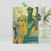 "The Emperor's Nightingale" door Heinrich Lefler Bedankkaart (Staand voorkant)