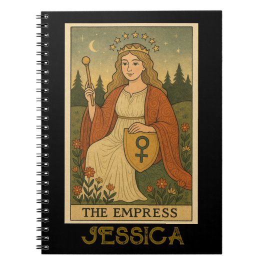 The Empress Tarot Card Unisex Notitieboek (Voorkant)