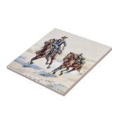 The Empty Saddle Western Art door Frederic Remingt Tegeltje (Zijkant)