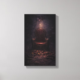 The Empty Throne of Fate Canvas Afdruk