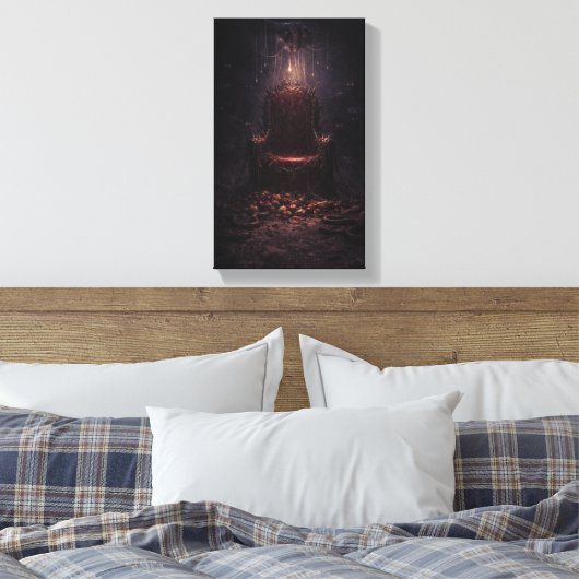 The Empty Throne of Fate Canvas Afdruk (Insitu (Slaapkamer))