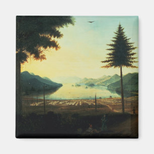 The Encampment at Lake George, New York, 1759 (oli Magneet