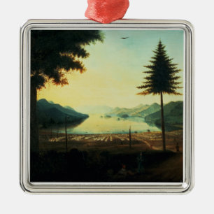 The Encampment at Lake George, New York, 1759 (oli Metalen Ornament