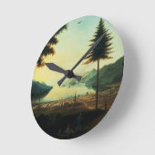 The Encampment at Lake George, New York, 1759 (oli Ronde Klok (Hoek)