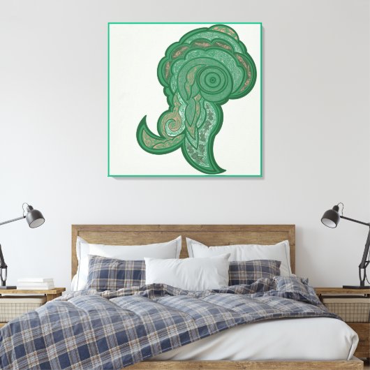 The Enchanted Coral Garden Canvas Afdruk (Insitu (Slaapkamer))