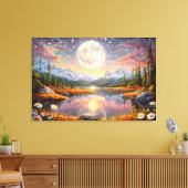 The Enchanted Dream Lake Canvas Afdruk (Insitu (Woonkamer))