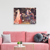 The Enchanted Garden 1917 John William Waterhouse Canvas Afdruk (Insitu (Woonkamer))