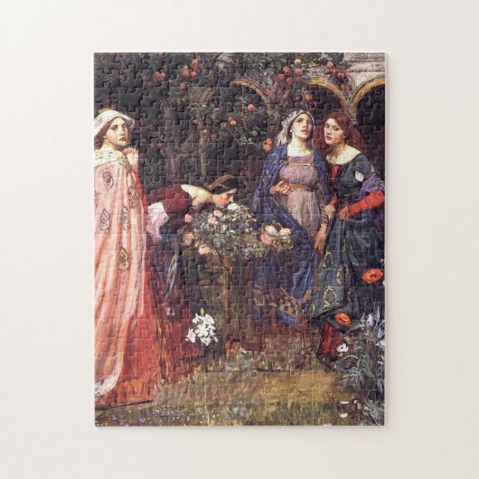 The Enchanted Garden 1917 John William Waterhouse Legpuzzel (Verticaal)