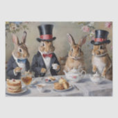 The Enchanted Hare's Tea Soiree Decoupage Tissuepapier (Voorkant)
