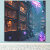 The Enchanted Library Canvas Afdruk (Insitu (Houten vloer))