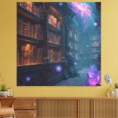 The Enchanted Library Canvas Afdruk (Insitu (Woonkamer))