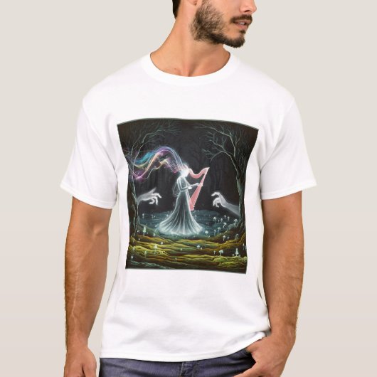 The Enchanted Melody of the Spirit Harp T-shirt (Voorkant)