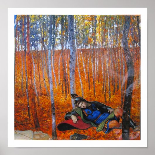 The Enchanted Woods - A Faerie tale - collage art Poster (Voorkant)