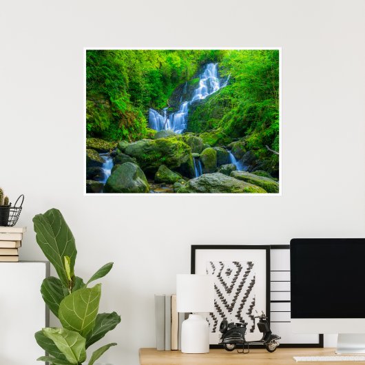 The Enchanting Cascade of Torc Waterfall Poster (Thuiskantoor)