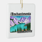 The Enchantments, het kerstornament van Washington Keramisch Ornament (Rechts)