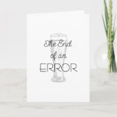 The End of an Error Beer Divorce Card Kaart (Voorkant)